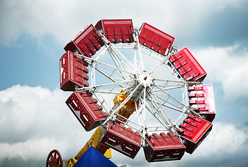 Image showing Red roundabout