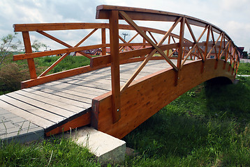 Image showing Wooden bridge