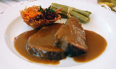 Image showing Meat with sauce