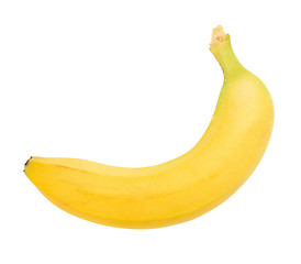 Image showing Single yellow banana