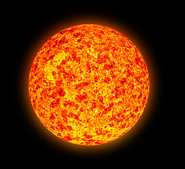Image showing Illustration of sunspot activity