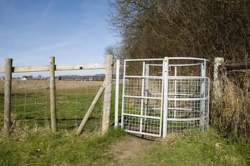 Image showing Farm gate