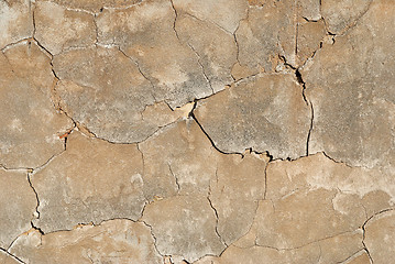 Image showing Cracked clay texture