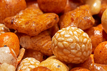 Image showing Japanese rice crackers