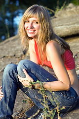 Image showing Pretty smiling woman