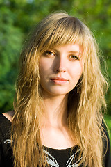 Image showing young blond woman