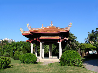 Image showing Pagoda under the sky