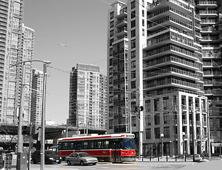 Image showing Streetcar at Harbourfront