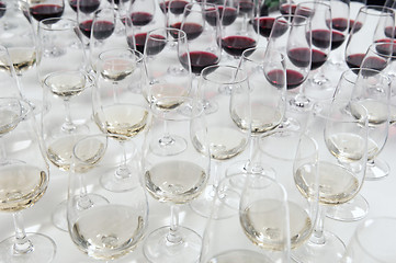 Image showing Winetasting glasses