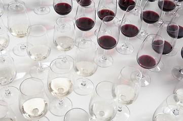 Image showing Winetasting glasses