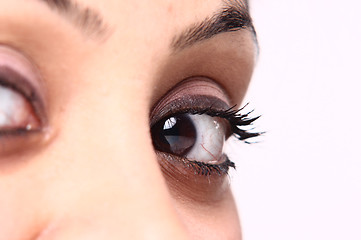 Image showing beautiful brown eye