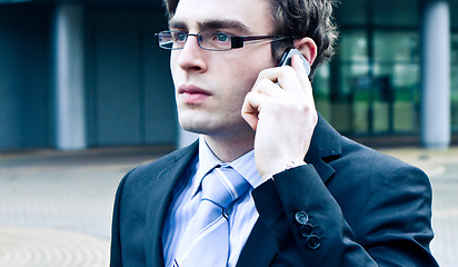 Image showing business man in rush