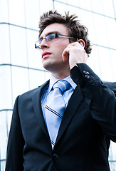 Image showing business man in rush