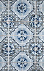 Image showing Portuguese glazed tiles