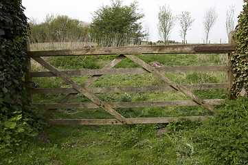 Image showing Farm gate