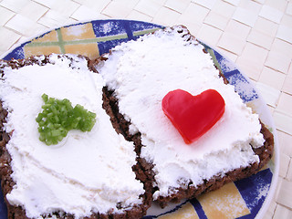 Image showing sandwich with vitamins