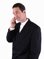 Image showing Taking a Call