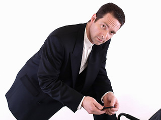 Image showing Man with Cell Phone