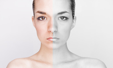 Image showing Portrait of a beautiful young woman