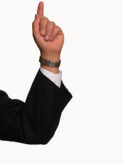 Image showing Businessman pointing finger  