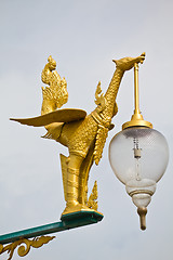 Image showing Street Lamp Swan Image