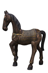 Image showing colorful small wooden horse