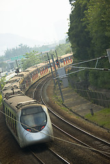 Image showing Modern passenger train 