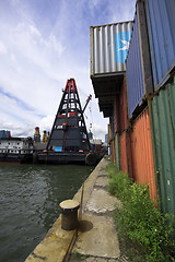 Image showing container cargo operation 