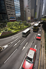 Image showing traffic day in hong kong