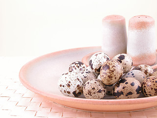 Image showing quail eggs