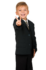 Image showing Boy in suit