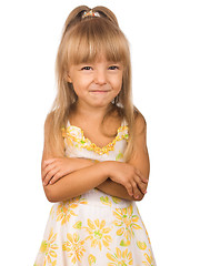 Image showing Portrait of emotionally kid