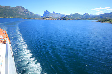 Image showing Onboard the ferry.