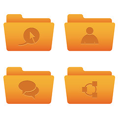 Image showing Internet Icons | Orange Folders 02