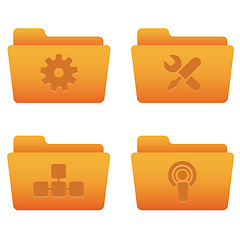 Image showing Internet Icons | Orange Folders 03