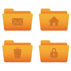 Image showing Internet Icons | Orange Folders 04