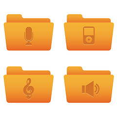 Image showing Internet Icons | Orange Folders 05
