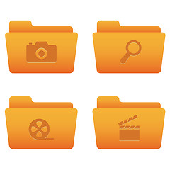 Image showing Internet Icons | Orange Folders 06