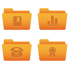 Image showing Internet Icons | Orange Folders 07