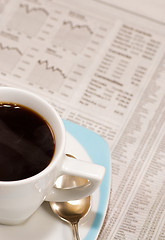 Image showing Morning financial news