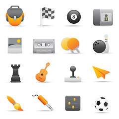 Image showing Entertainment Icons | Yellow 02 