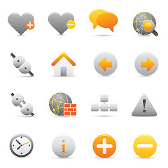 Image showing Internet Icons | Yellow 05 