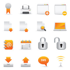 Image showing Internet Icons | Yellow 06