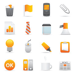 Image showing Office Icons | Yellow 10