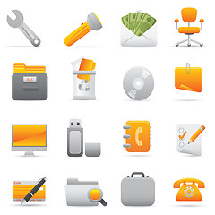 Image showing Office Icons | Yellow 11