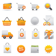 Image showing Shopping Icons | Yellow 13