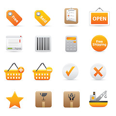 Image showing Shopping Icons | Yellow 14