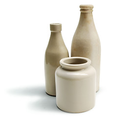 Image showing 17 Stoneware Containers
