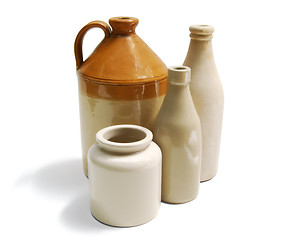 Image showing 23 Stoneware Containers