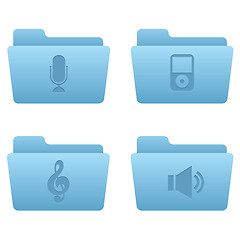 Image showing Internet Icons | Light Blue Folders 05